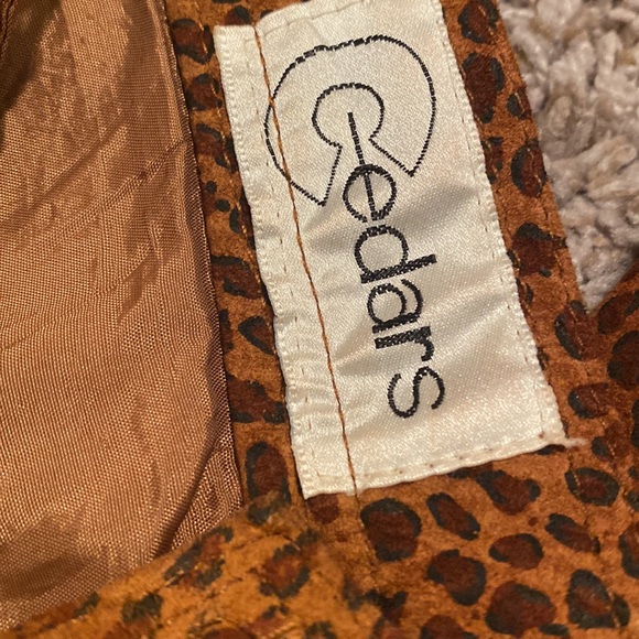 Vintage Cedar’s Jeans Sz 8 Lined Genuine Suede Leather High Waisted Pants - Picture 3 of 8